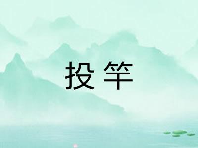 投竿