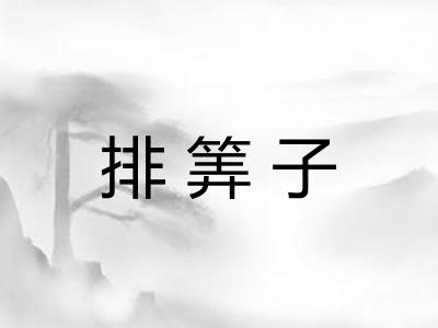 排筭子