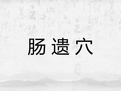 肠遗穴