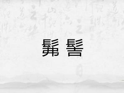髴髻