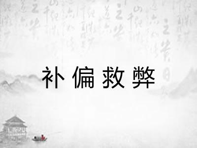 补偏救弊