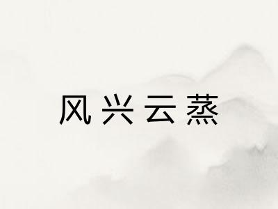 风兴云蒸