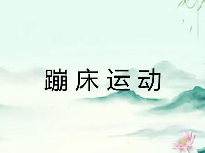 蹦床运动