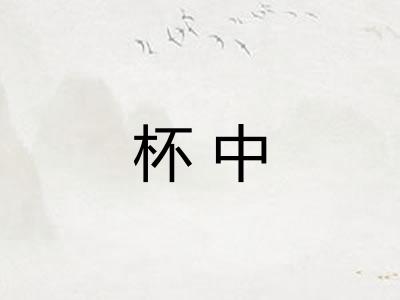 杯中