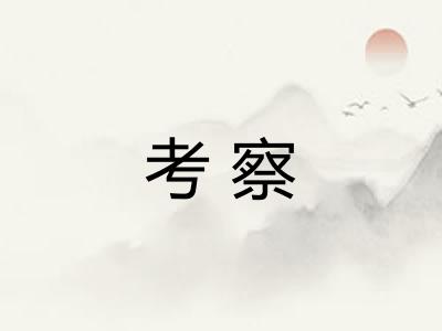 考察