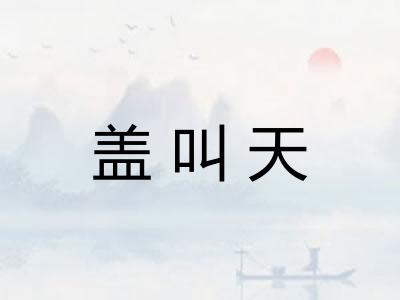 盖叫天
