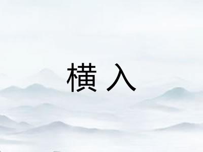 横入