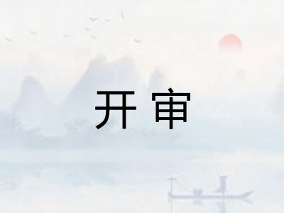开审