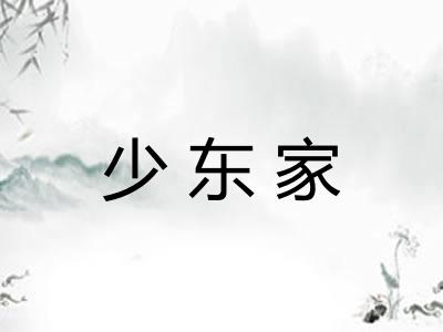 少东家