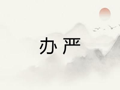办严