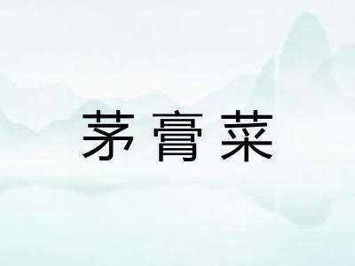 茅膏菜