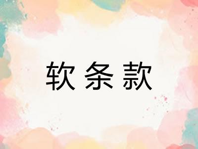 软条款