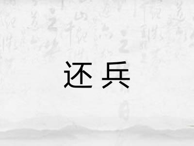 还兵
