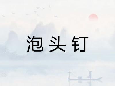 泡头钉