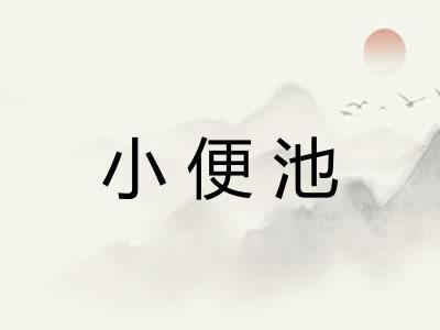 小便池