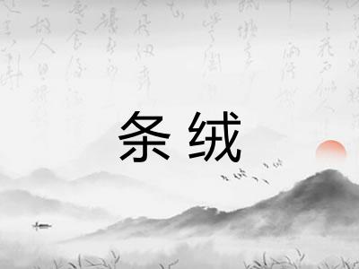 条绒