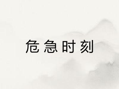 危急时刻