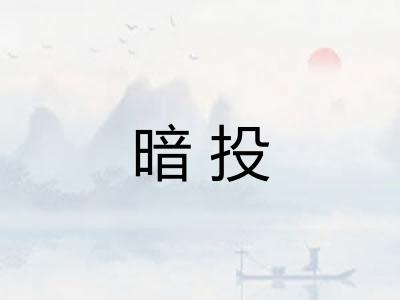 暗投
