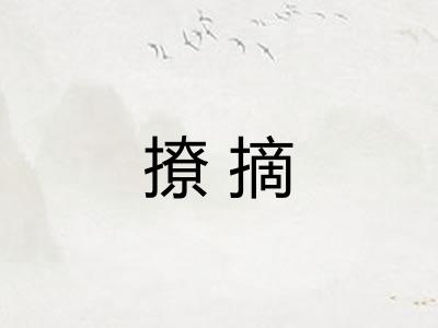 撩摘