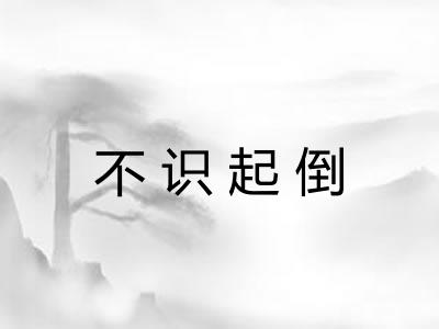不识起倒