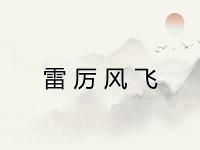 雷厉风飞