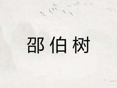 邵伯树