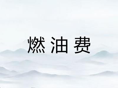 燃油费