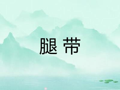 腿带