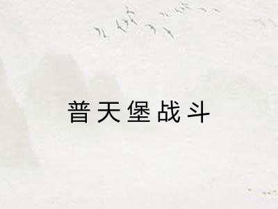 普天堡战斗