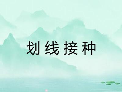 划线接种