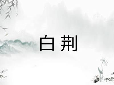 白荆