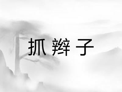 抓辫子
