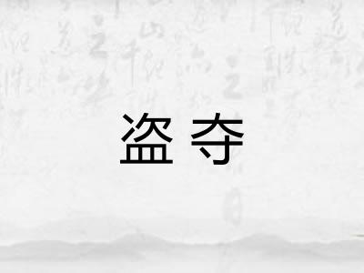 盗夺