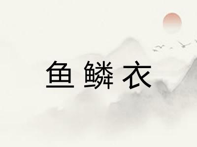 鱼鳞衣