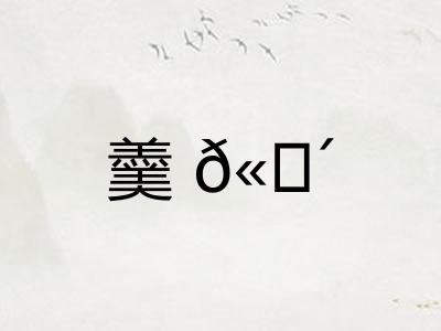 羹𫗴