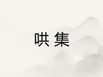 哄集
