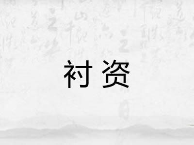 衬资
