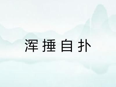 浑捶自扑