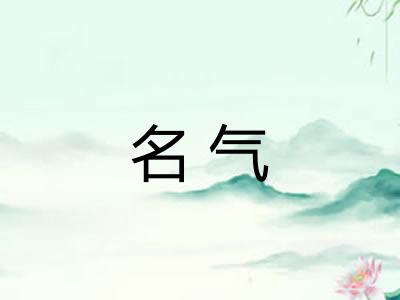 名气
