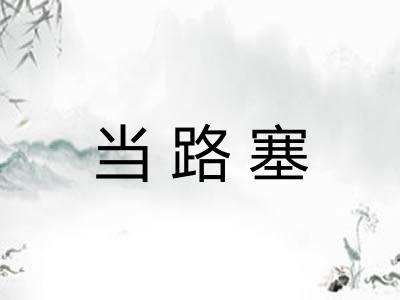 当路塞