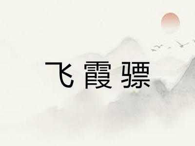 飞霞骠
