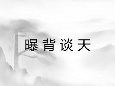 曝背谈天