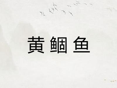 黄鲴鱼