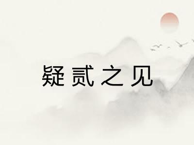 疑贰之见
