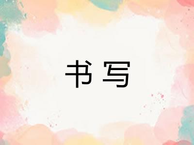 书写