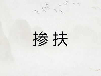 掺扶