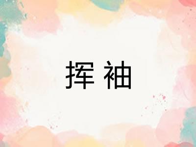 挥袖