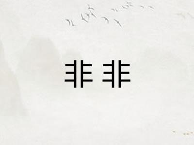 非非