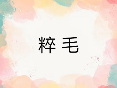 粹毛