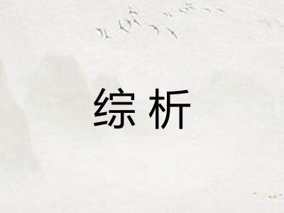 综析